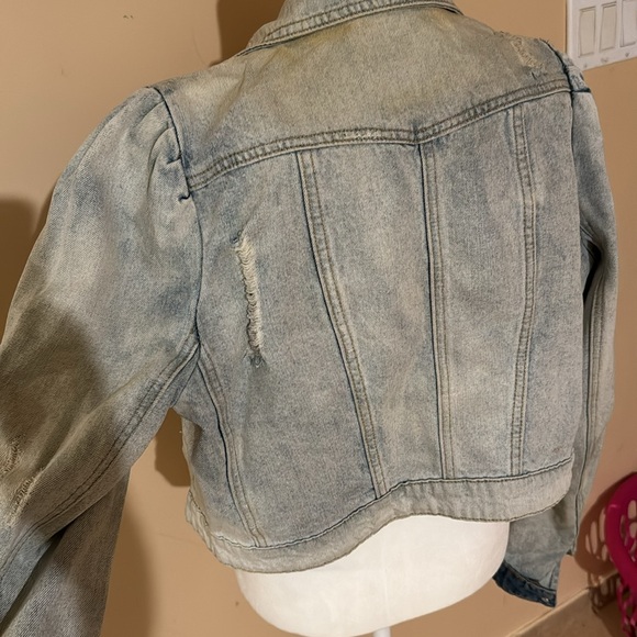 Dance & marvel distressed denim jacket size M very gentle use - Picture 4 of 5